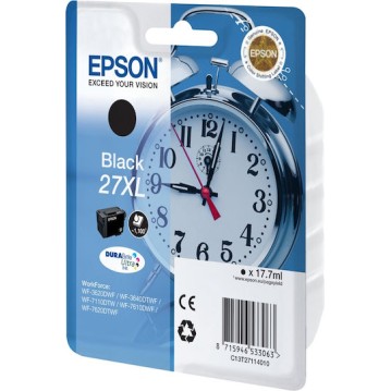 Epson 27XL Γνήσιο Μελάνι Εκτυπωτή InkJet Μαύρο (C13T27114010 C13T27114012)