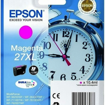 Epson 27XL Γνήσιο Μελάνι Εκτυπωτή InkJet Ματζέντα (C13T27134010 C13T27134012)