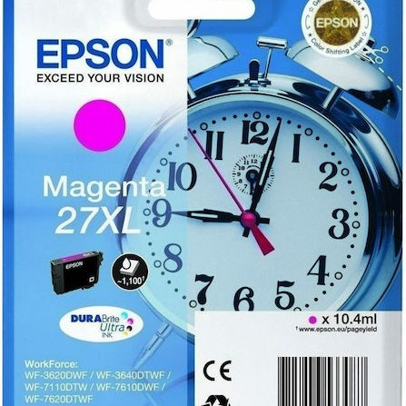 Epson 27XL Γνήσιο Μελάνι Εκτυπωτή InkJet Ματζέντα (C13T27134010 C13T27134012)