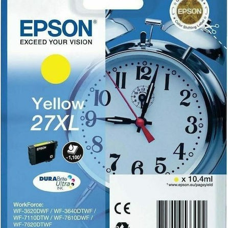 Epson 27XL Γνήσιο Μελάνι Εκτυπωτή InkJet Κίτρινο (C13T27144010 C13T27144012)
