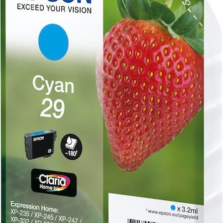 Epson 29 Γνήσιο Μελάνι Εκτυπωτή InkJet Κυανό (C13T29824010 C13T29824012)