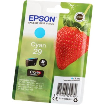 Epson 29 Γνήσιο Μελάνι Εκτυπωτή InkJet Κυανό (C13T29824010 C13T29824012)