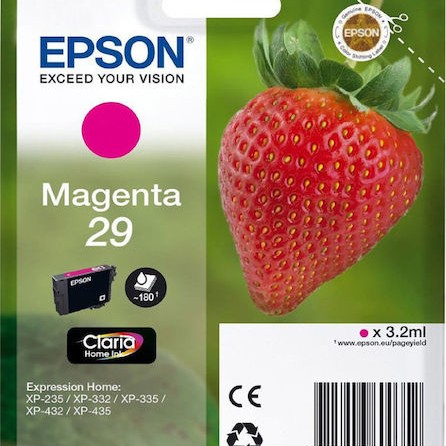 Epson 29 Γνήσιο Μελάνι Εκτυπωτή InkJet Ματζέντα (C13T29834010 C13T29834012)