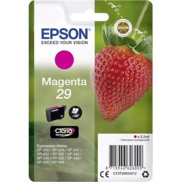 Epson 29 Γνήσιο Μελάνι Εκτυπωτή InkJet Ματζέντα (C13T29834010 C13T29834012)