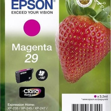 Epson 29 Γνήσιο Μελάνι Εκτυπωτή InkJet Ματζέντα (C13T29834010 C13T29834012)