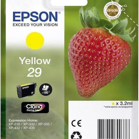 Epson 29 Γνήσιο Μελάνι Εκτυπωτή InkJet Κίτρινο (C13T29844010 C13T29844012)