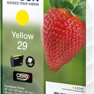 Epson 29 Γνήσιο Μελάνι Εκτυπωτή InkJet Κίτρινο (C13T29844010 C13T29844012)