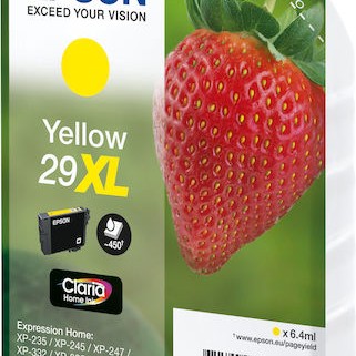 Epson 29XL Γνήσιο Μελάνι Εκτυπωτή InkJet Κίτρινο (C13T29944010 C13T29944012)