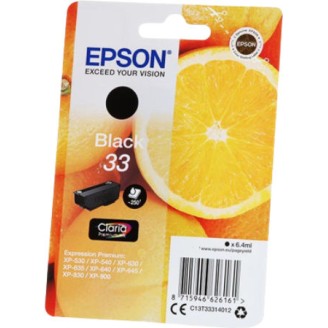 Epson 33 Γνήσιο Μελάνι Εκτυπωτή InkJet Μαύρο (C13T33314010 C13T33314012)