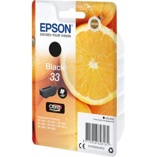 Epson 33 Γνήσιο Μελάνι Εκτυπωτή InkJet Μαύρο (C13T33314010 C13T33314012)