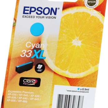 Epson 33XL Γνήσιο Μελάνι Εκτυπωτή InkJet Κυανό (C13T33624010 C13T33624012)