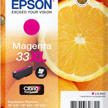 Epson 33XL Γνήσιο Μελάνι Εκτυπωτή InkJet Ματζέντα (C13T33634010 C13T33634012)
