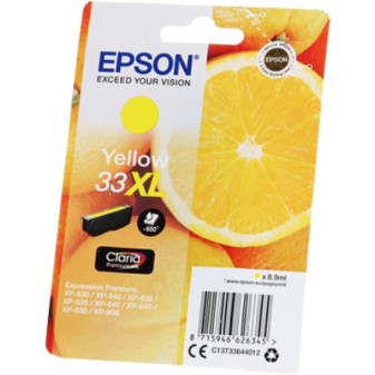 Epson 33XL Γνήσιο Μελάνι Εκτυπωτή InkJet Κίτρινο (C13T33644010 C13T33644012)