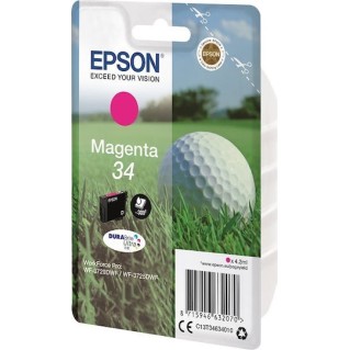 Epson 34 Γνήσιο Μελάνι Εκτυπωτή InkJet Ματζέντα (C13T34634010)