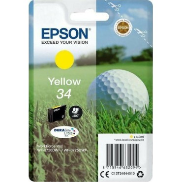Epson 34 Γνήσιο Μελάνι Εκτυπωτή InkJet Κίτρινο (C13T34644010)