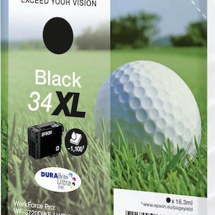 Epson 34XL Γνήσιο Μελάνι Εκτυπωτή InkJet Μαύρο (C13T34714010)