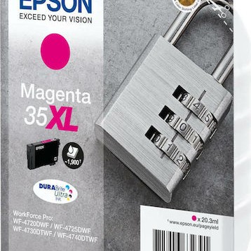 Epson 35XL Γνήσιο Μελάνι Εκτυπωτή InkJet Ματζέντα (C13T35934010)