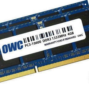 OWC DDR3 8GB RAM με 2x4GB Modules και Ταχύτητα 1333 για Laptop