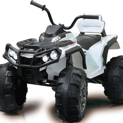Παιδική Γουρούνα Τύπου Quad Protector Ηλεκτροκίνητη 12 Volt Λευκή