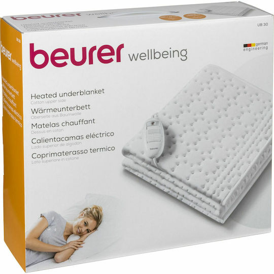 Beurer UB 30 Μονό Ηλεκτρικό Υπόστρωμα Λευκό 50W 75x130εκ.