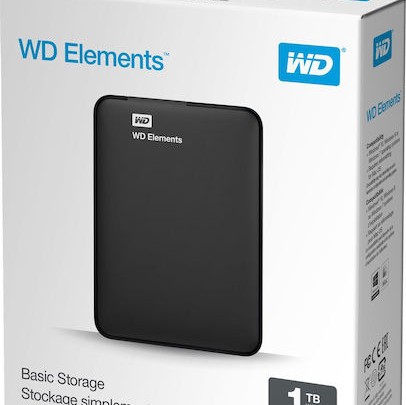 Western Digital Elements Portable USB 3.0 Εξωτερικός HDD 1TB 2.5