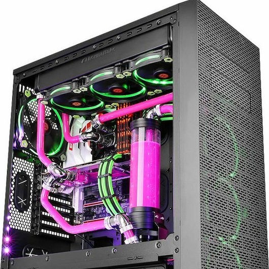 Thermaltake Pacific G14 PETG Tube 45-Degree Compression 16mm OD Chrome