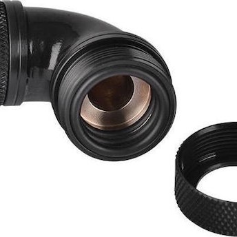 Thermaltake Pacific G14 PETG Tube 90 Degree Compression 16mm OD Black