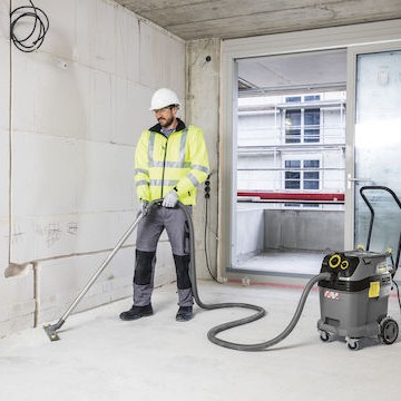 Karcher NT 40/1 Tact Te L Σκούπα Υγρών / Στερεών 1380W με Πλαστικό Κάδο 40lt