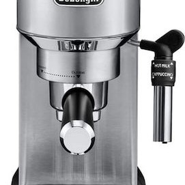 De'Longhi Dedica Pump Μηχανή Espresso 1300W Πίεσης 15bar Ασημί