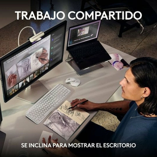 Logitech MX Brio Web Camera 4K 60FPS με Autofocus Ασημί