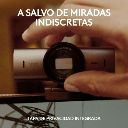 Logitech MX Brio Web Camera 4K 60FPS με Autofocus Ασημί