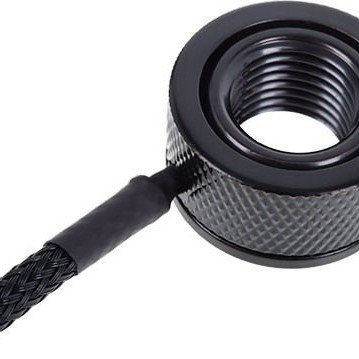 Alphacool Eiszapfen Temperature Sensor G1/4 IG/IG mit AG Adapter Deep Black