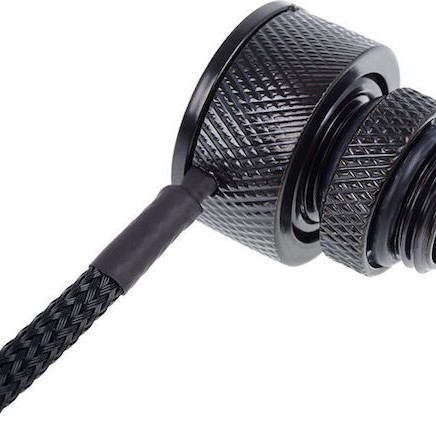 Alphacool Eiszapfen Temperature Sensor G1/4 IG/IG mit AG Adapter Deep Black