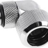 Alphacool Icicle 16mm HardTube Screw Cap 90 Degree Rotatable G1 / 4 Chrome