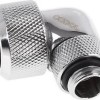 Alphacool Icicle 16mm HardTube Screw Cap 90 Degree Rotatable G1 / 4 Chrome