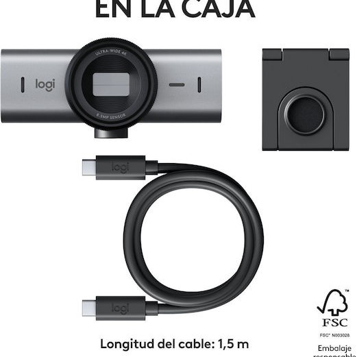 Logitech MX Brio Web Camera 4K με Autofocus