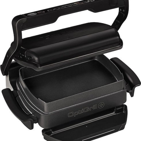 Tefal Επιτραπέζια Ηλεκτρική Ψησταριά Αλουμινίου 2000W Ανοξείδωτη με Καπάκι και Ρυθμιζόμενο Θερμοστάστη 36.5x36.5εκ.