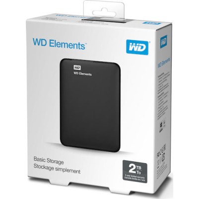 Western Digital Elements Portable USB 3.0 Εξωτερικός HDD 2TB 2.5