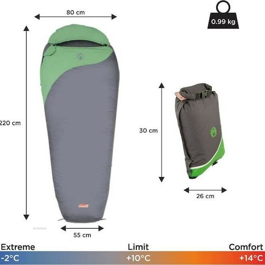 Coleman Sleeping Bag Μονό Biker