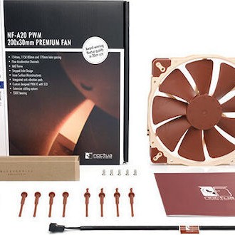 Noctua NF-A20 Case Fan 200mm με Σύνδεση 4-Pin PWM Καφέ