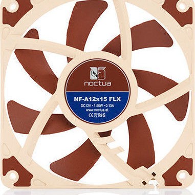 Noctua NF-A12x15 FLX Case Fan 120mm με Σύνδεση 3-Pin Καφέ