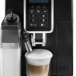 De'Longhi Dinamica Αυτόματη Μηχανή Espresso 1450W Πίεσης 15bar για Cappuccino με Μύλο Άλεσης Μαύρη