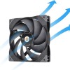 Thermaltake SWAFAN GT14 PC TT Premium Edition Case Fan 140mm με Σύνδεση 3-Pin