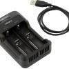 Ansmann Lithium 2 USB Φορτιστής 2 Μπαταριών Li-ion/Ni-MH Μεγέθους AA/AAA/18650