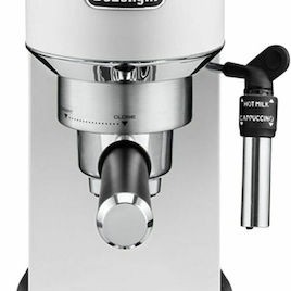 De'Longhi Dedica Pump Μηχανή Espresso 1300W Πίεσης 15bar Λευκή