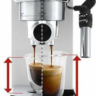 De'Longhi Dedica Pump Μηχανή Espresso 1300W Πίεσης 15bar Λευκή