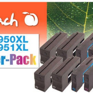 Peach Συμβατό Μελάνι Εκτυπωτή InkJet Μπλε 10τμχ