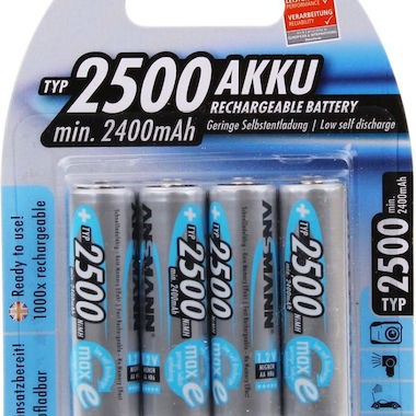 Ansmann Επαναφορτιζόμενες Μπαταρίες AA Ni-MH 2500mAh 1.2V 4τμχ
