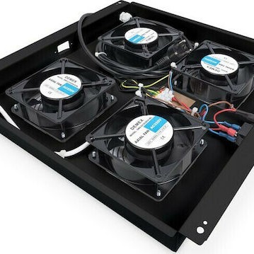 Digitus Roof Cooling Unit for Unique Network Cabinets Μαύρο (DN-19 FAN-4-B-N)