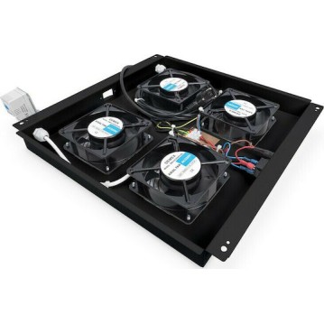 Digitus Roof Cooling Unit for Unique Network Cabinets Μαύρο (DN-19 FAN-4-B-N)